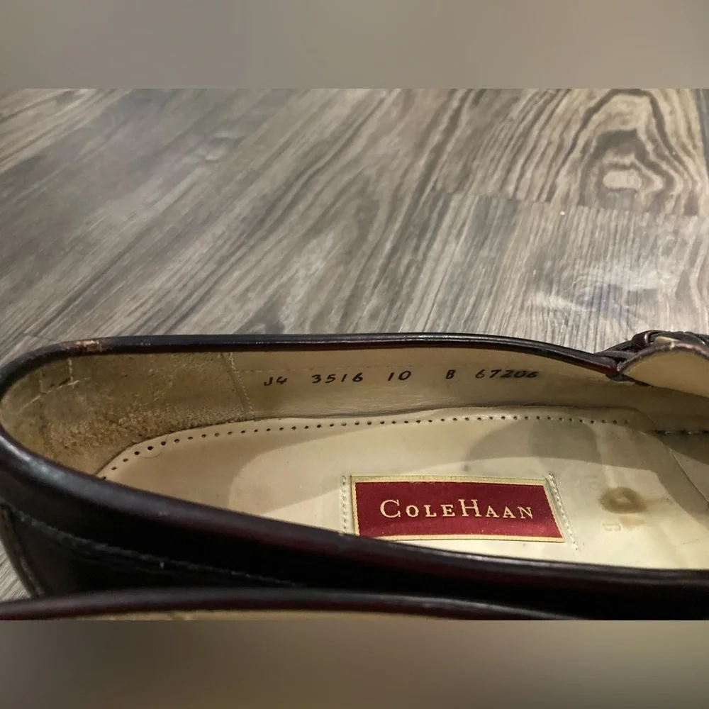 Cole Haan Vintage Men’s Burgandy Pinch Buckle Slip On Loafer Size‎ 10